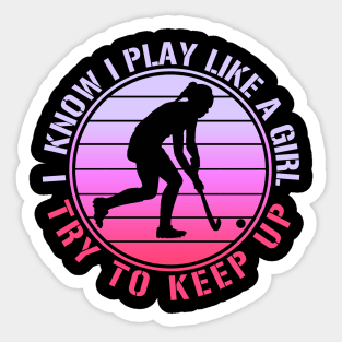 Hockey Girl Sticker